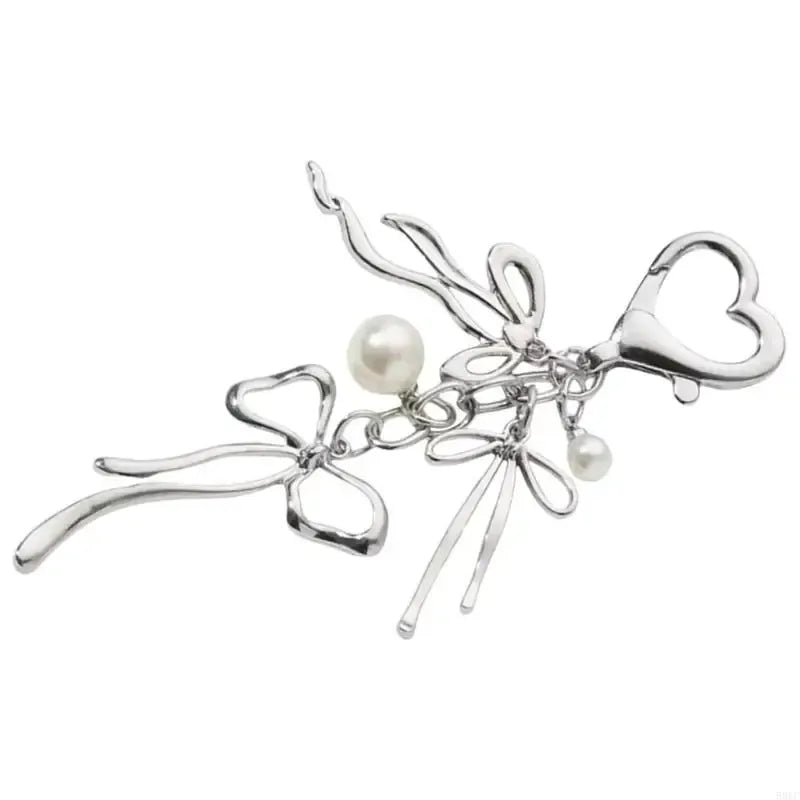 Keychain Bowtie silver -10 CM