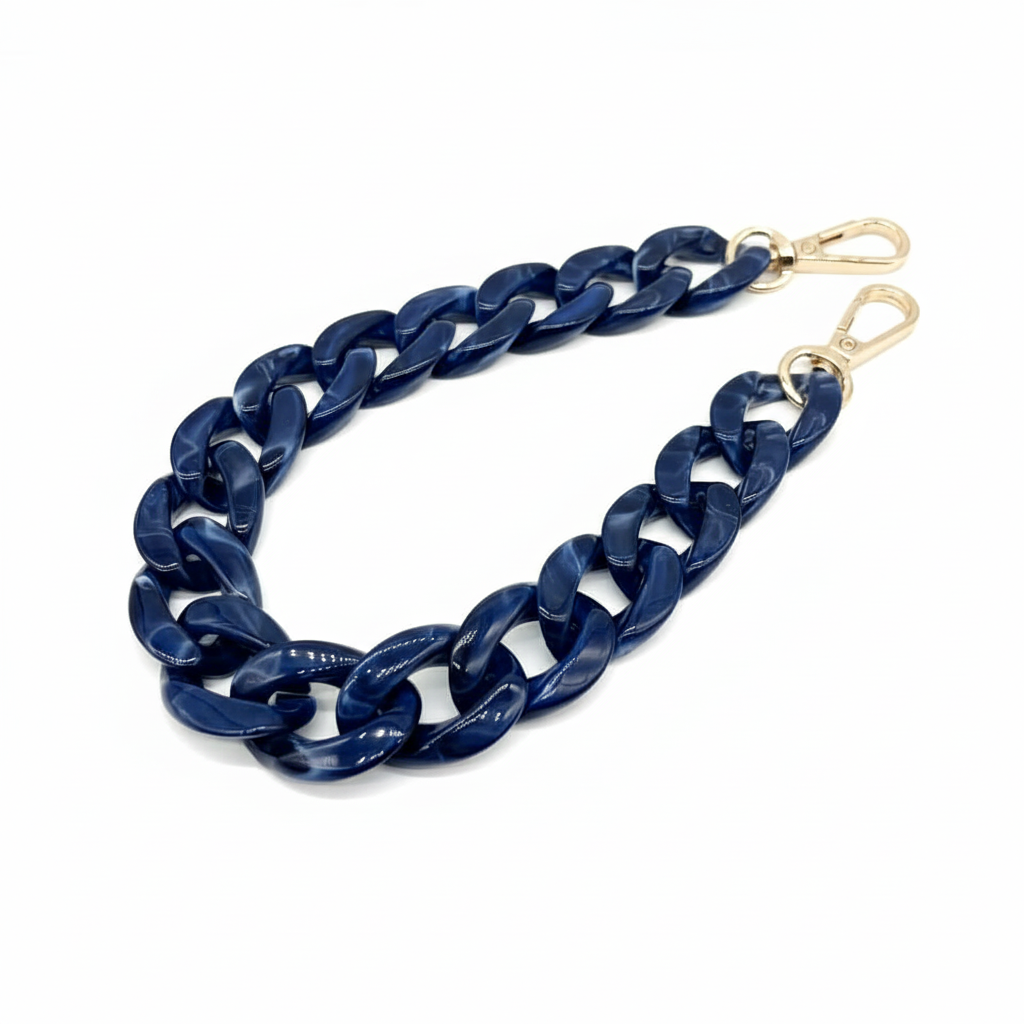 Acrylic Bag Chain- Dark Blue - 37 cm - Sara Crochet