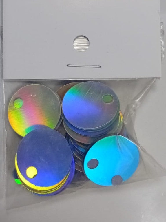 Round Flat Sequin 30mm - Multi