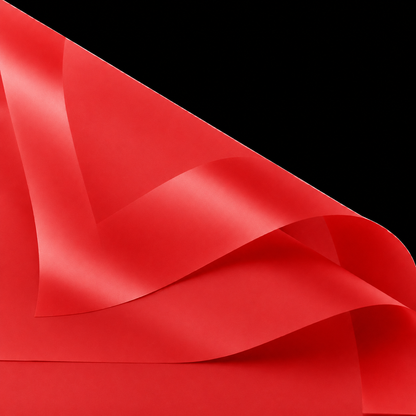 Flower Wrap Paper-026- Red with Border