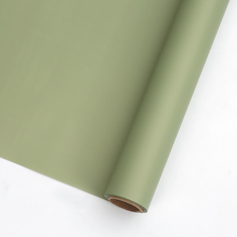 Flower Wrap Paper-09-Olive Green