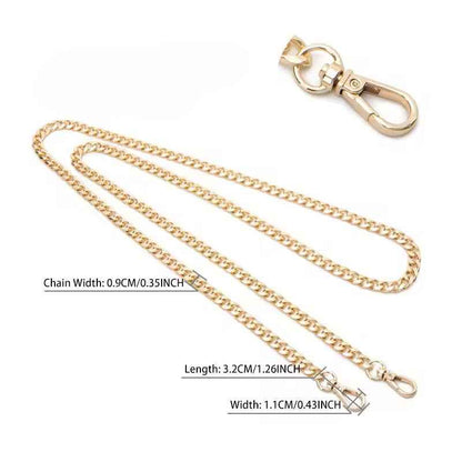 Snap Metal Bag Chain - Gold