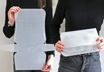 White Plastic Canvas Bag Shape 50 cm x 27 cm