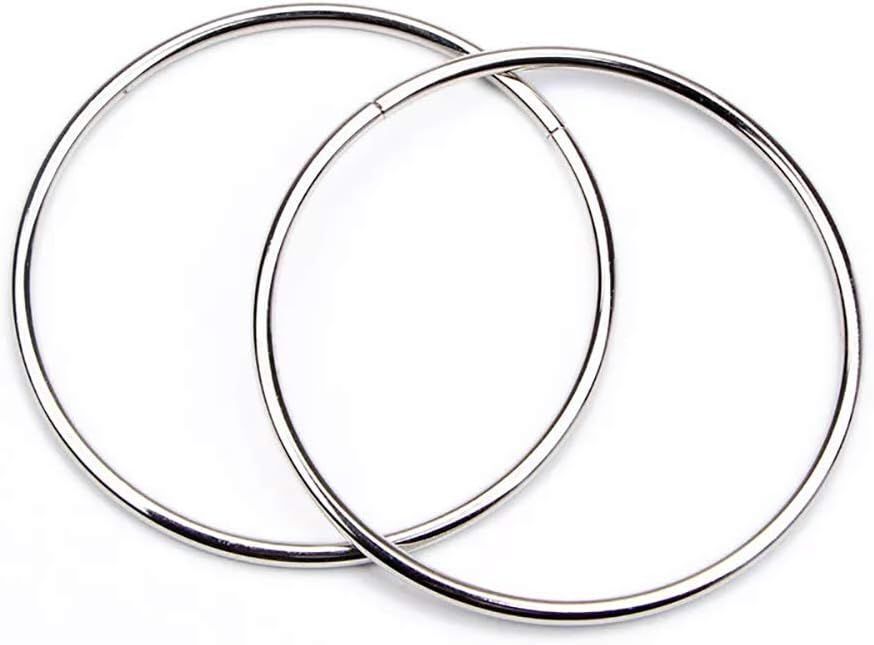 1 Pair Cirlcular Handle Silver - 11 CM