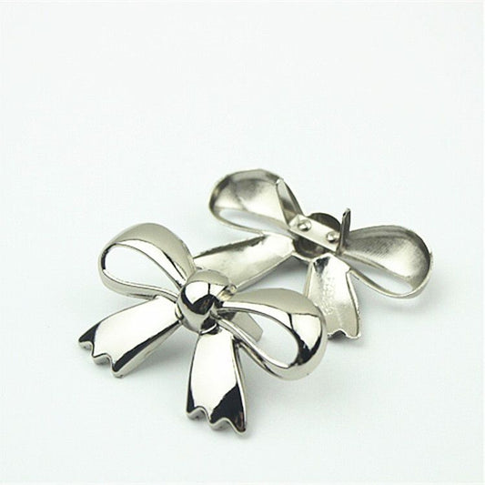 Bowtie Silver- 6 cm
