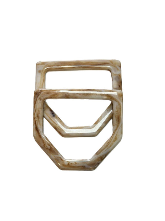 ACRYLIC  Beige HANDLES 11.5 CM