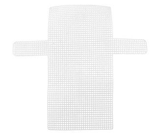 White Plastic Canvas Bag Shape 36 cm x 19 cm