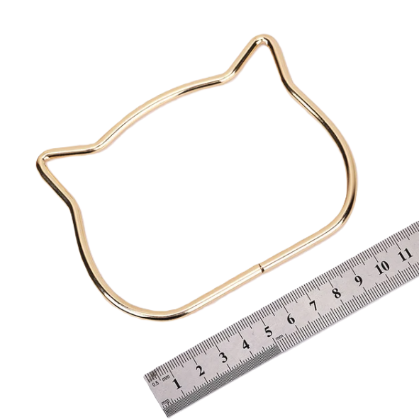 Gold handle Cat pair - 10 CM