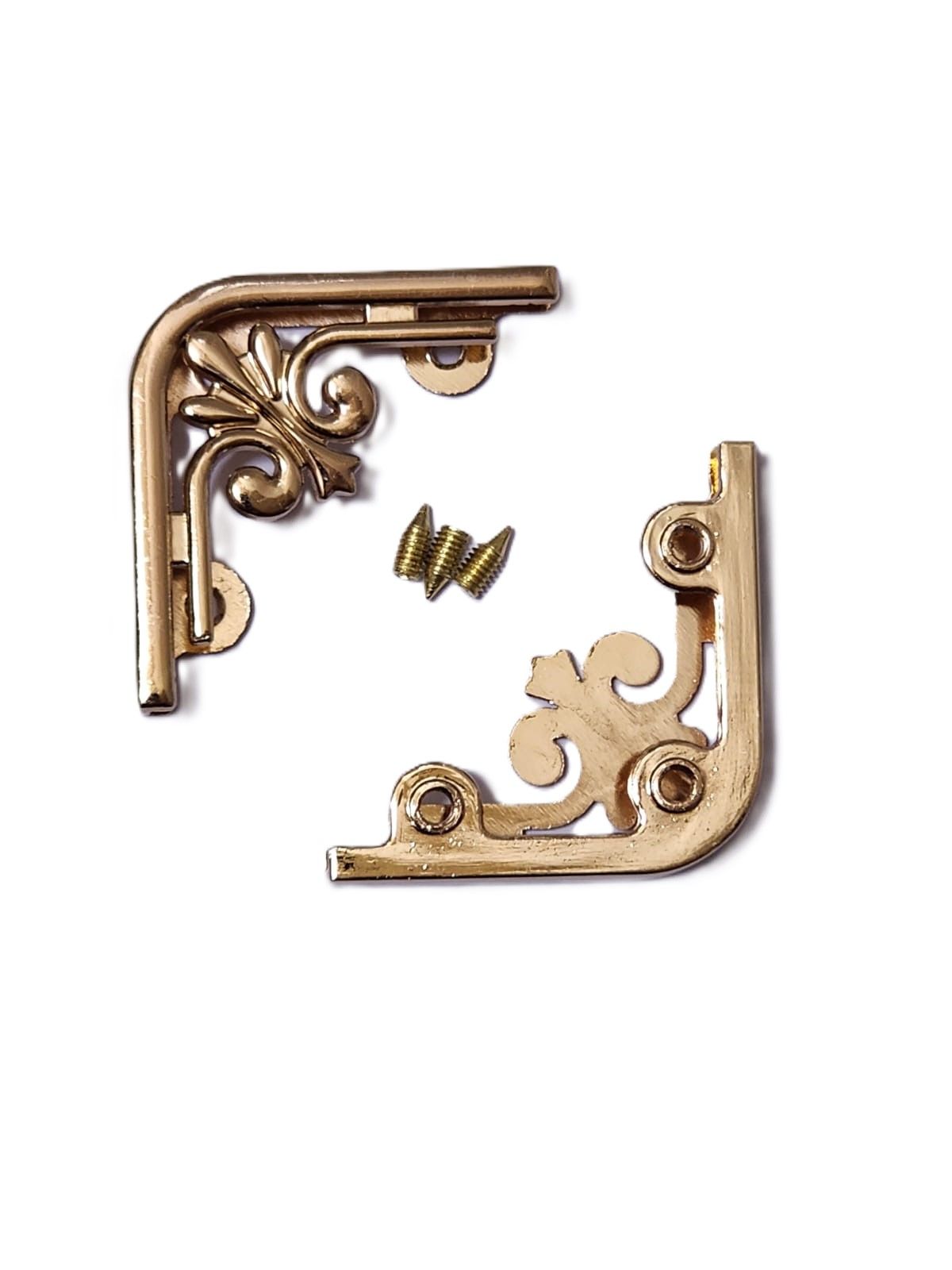 Bag corners Gold pair- 3.5 cm X 3.5 cm