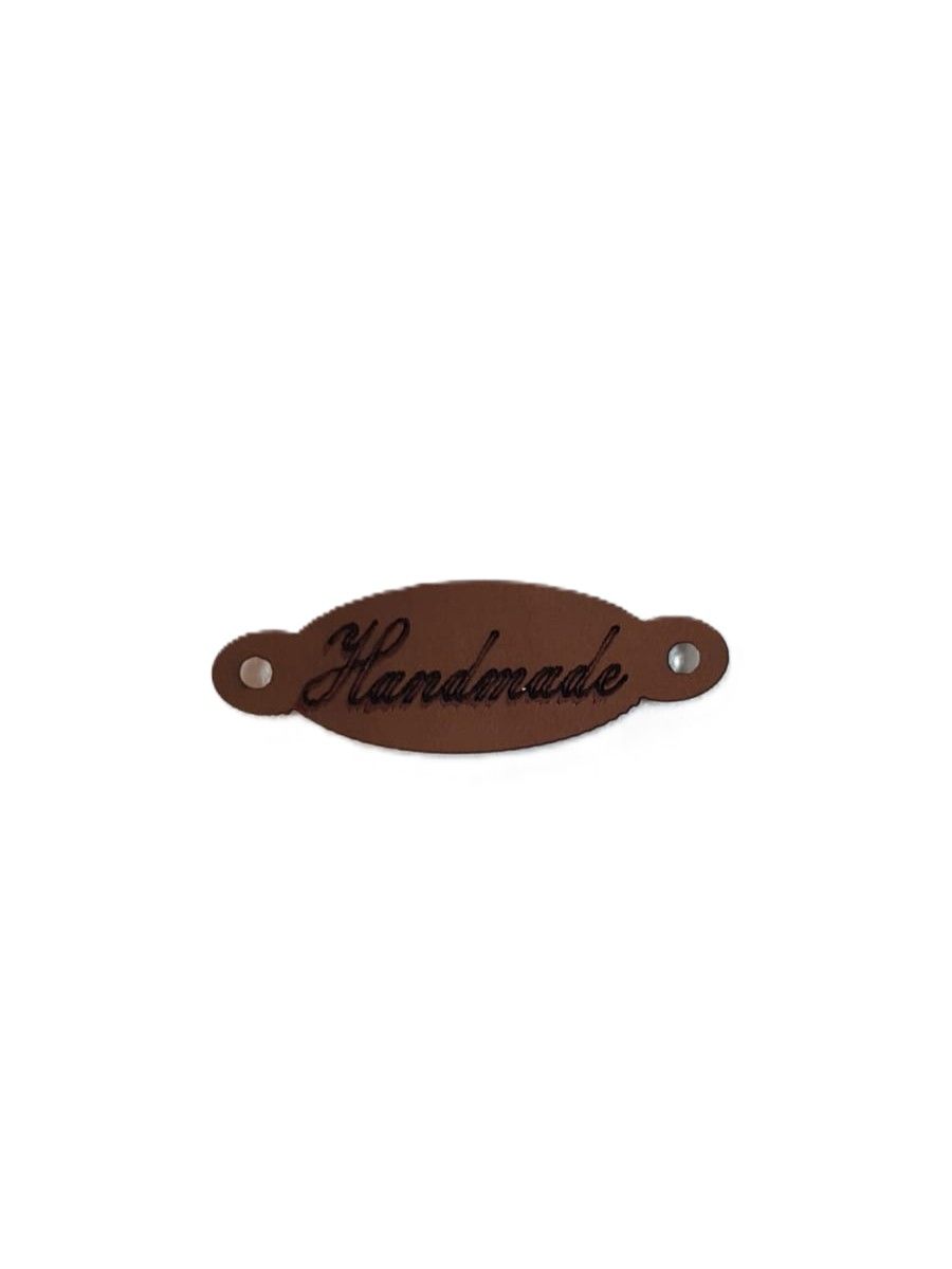 Leather tag handmade-3cm