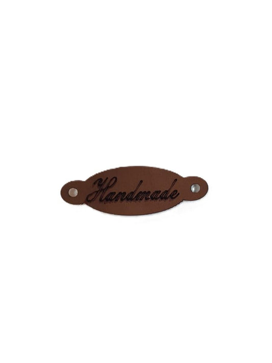 Leather tag handmade-3cm