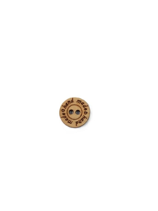 Wood buttons tag handmade-4