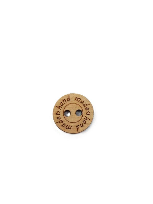 Wood buttons tag handmade-3