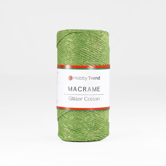 HobbyTrend-Macrame Glitter Cotton-178G