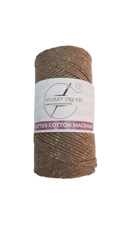 HobbyTrend-Macrame Glitter Cotton-40G-D