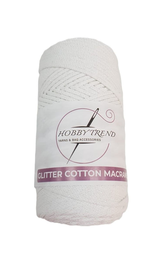 HobbyTrend-Macrame Glitter Cotton-001P-D
