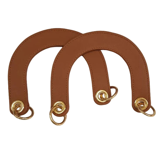 U Leather Handles-Camel