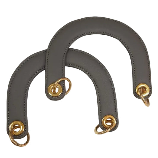 U Leather Handles-Grey