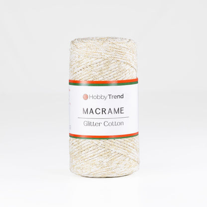 HobbyTrend-Macrame Glitter Cotton-016G