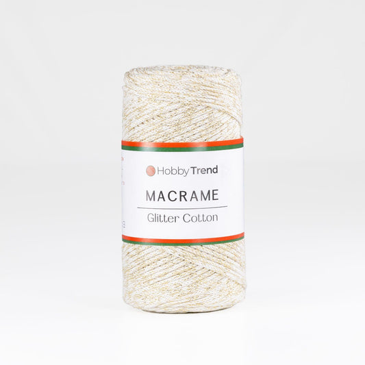 HobbyTrend-Macrame Glitter Cotton-016G