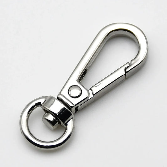 Silver snap hook- 5 cm