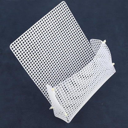 White Plastic Canvas Bag Shape