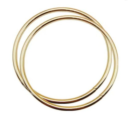 Gold handle circular pair - 11 CM