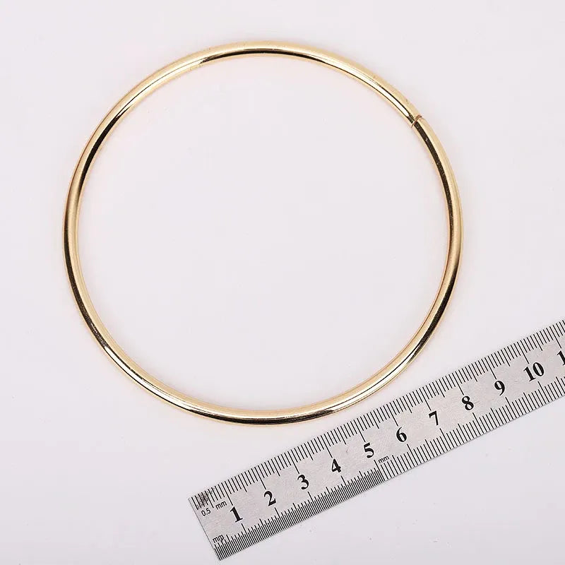 Gold handle circular pair - 11 CM