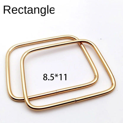 Gold handle rectangle pair