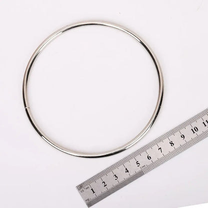 1 Pair Cirlcular Handle Silver - 11 CM