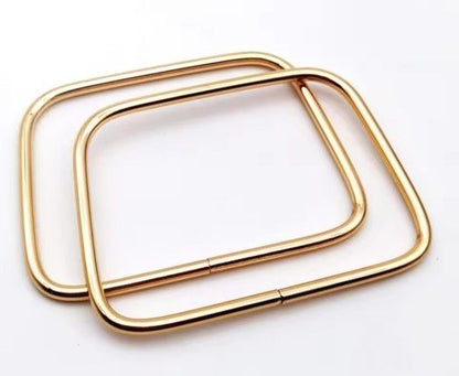 Gold handle rectangle pair