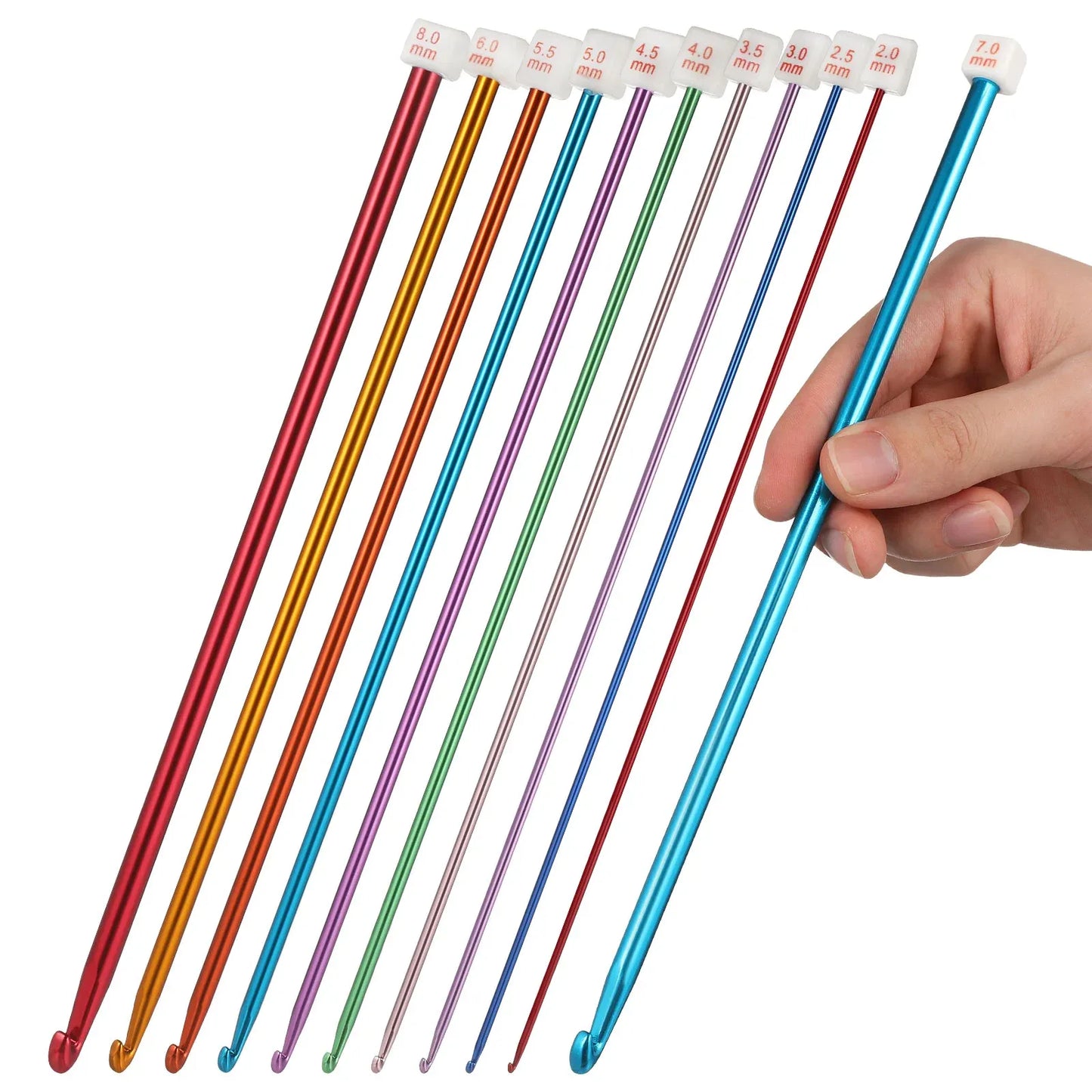 1 PC Tunisian Aluminum Hook- 2.5mm