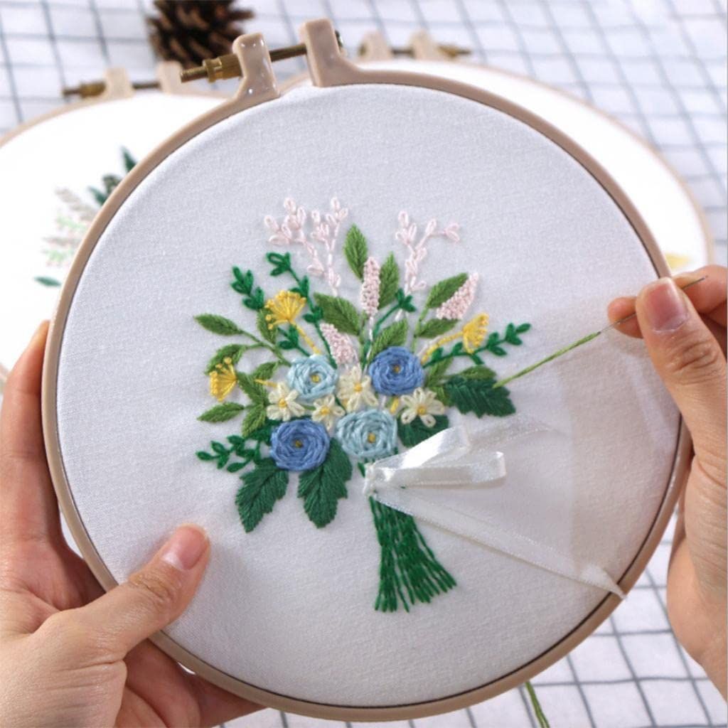 Flowers Pattern Embroidery Set - N1049
