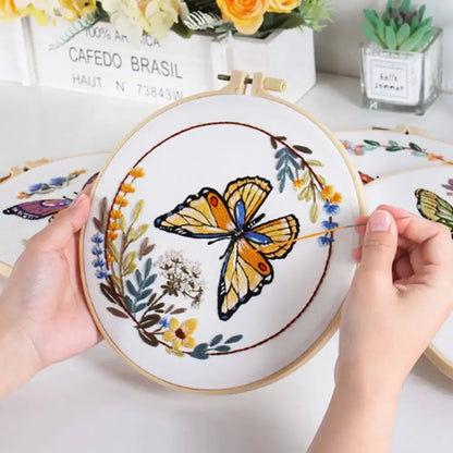 Butterfly Pattern Embroidery Set- Cx 1120