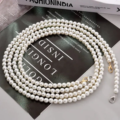 Pearl Shoulder Strap Silver Lock-1 meter