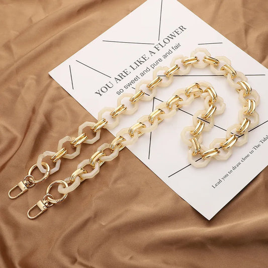 Acrylic ring Chain Handle Cream- 60 cm