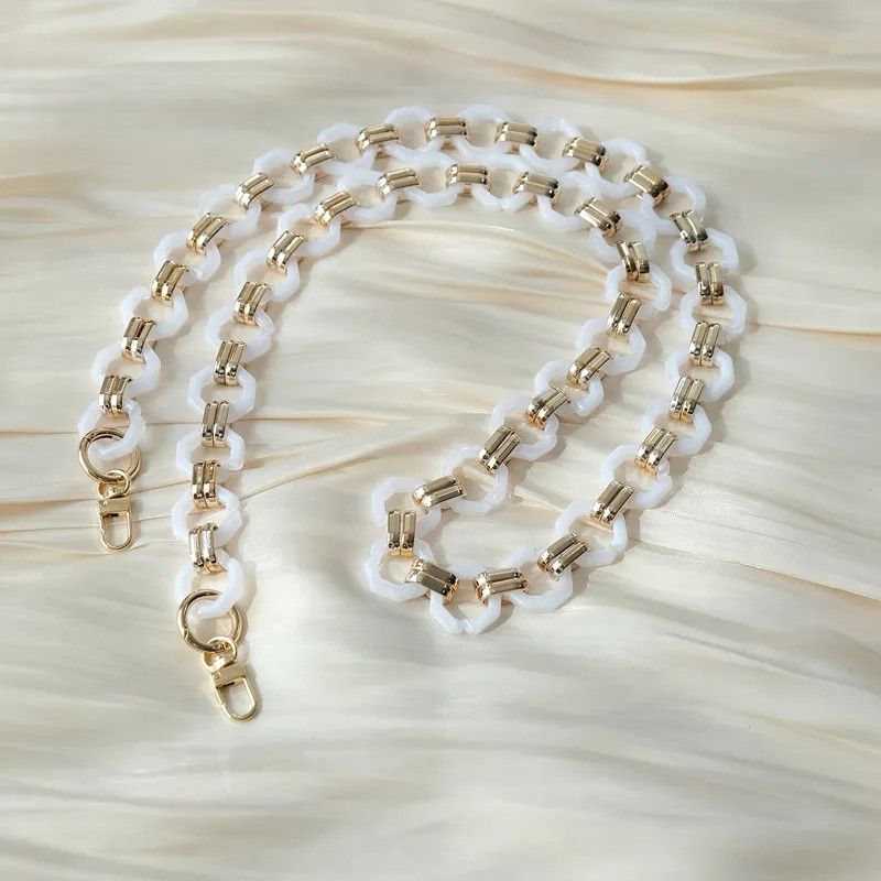 Acrylic ring Chain Handle White- 60 cm