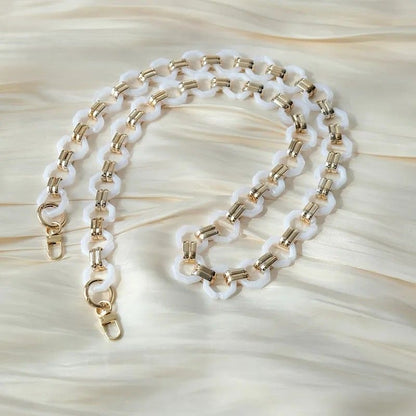 Acrylic ring Chain Handle White- 60 cm