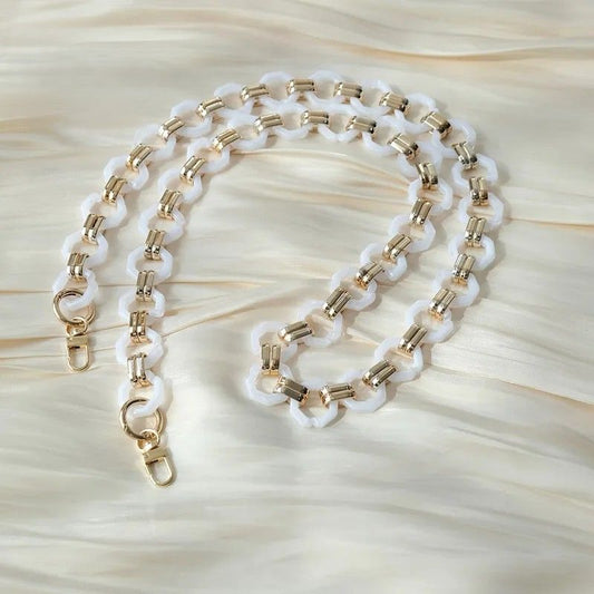 Acrylic ring Chain Handle White- 60 cm
