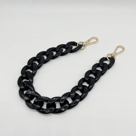 Acrylic Resin Handbag Chain black  16- 37 cm