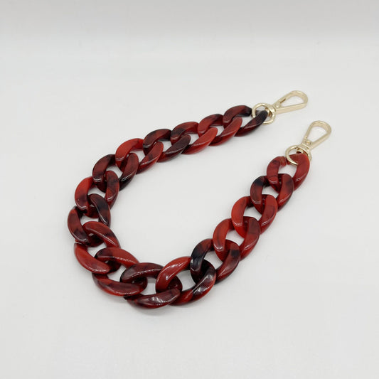 Acrylic Resin Handbag Chain Red and black 18- 37 cm
