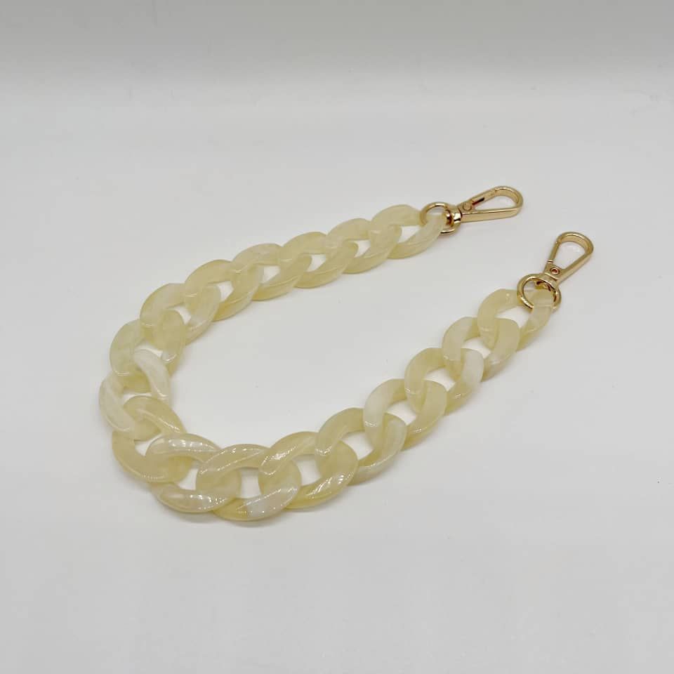 Acrylic Resin Handbag Chain beige  14- 37 cm