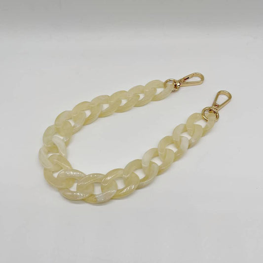 Acrylic Resin Handbag Chain beige  14- 37 cm
