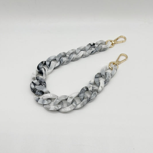 Acrylic Resin Handbag Chain  grey- 60 cm