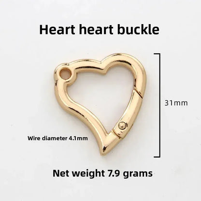 Gold wavey Heart Buckle  - 31 mm
