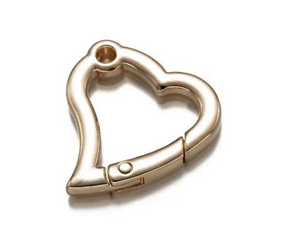 Gold wavey Heart Buckle  - 31 mm