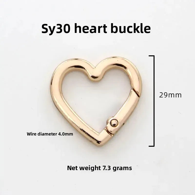 Gold Heart Buckle  - 29 mm