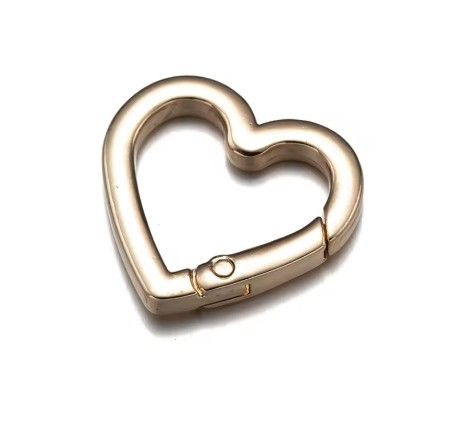 Gold Heart Buckle  - 29 mm