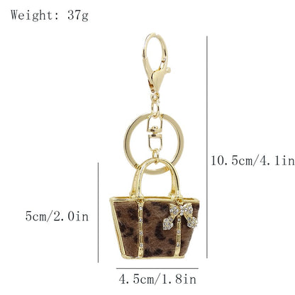 Keychain gold aqua