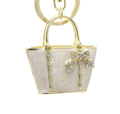 Keychain gold white